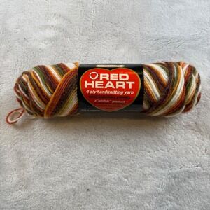 Red Heart 4 Ply Hand Knitting Yarn‎ Mardi Gras Color E.267 Acrylic Fiber